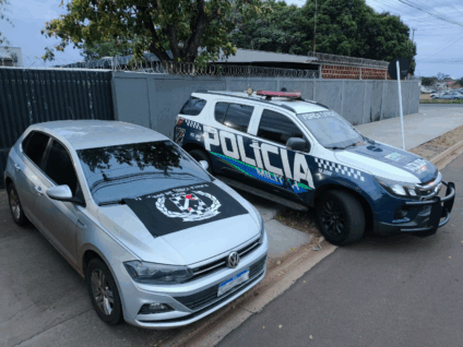 Carro furtado no interior paulista é recuperado pela Força Tática da PM em Três Lagoas