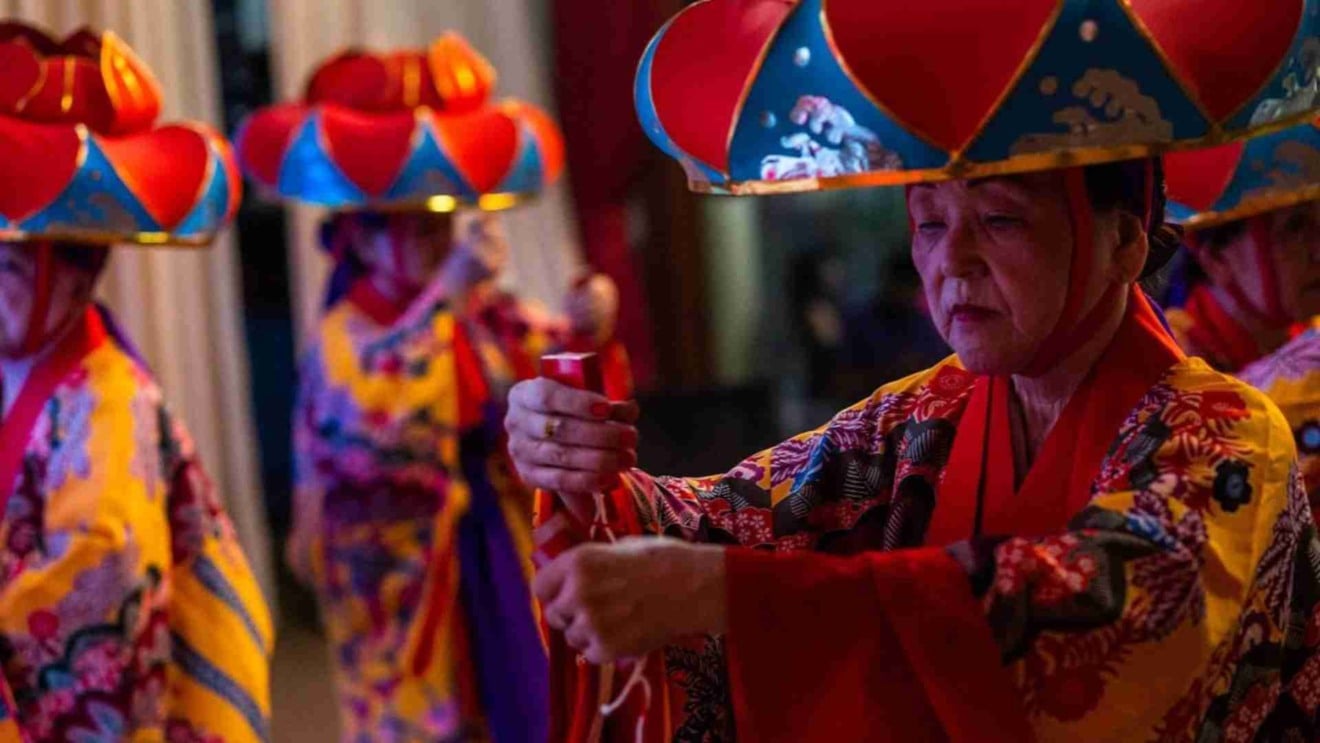 Apresentação cultural na Associação Okinawa - Foto: Divulgação