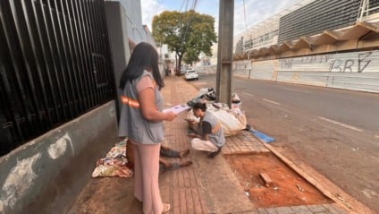 Equipes da prefeitura de Campo Grande durante o Censo - Foto: Divulgação