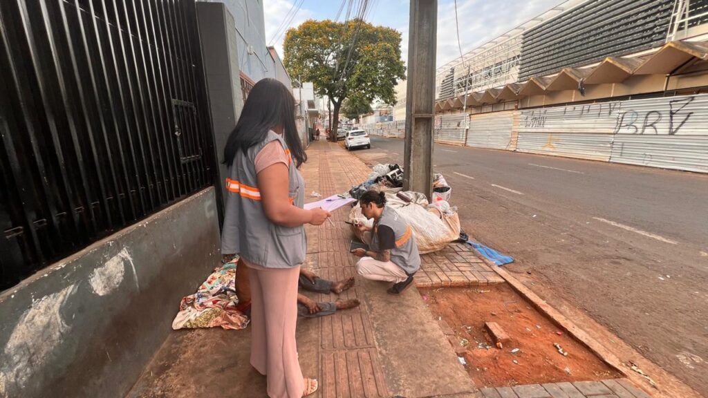 Equipes da prefeitura de Campo Grande durante o Censo - Foto: Divulgação