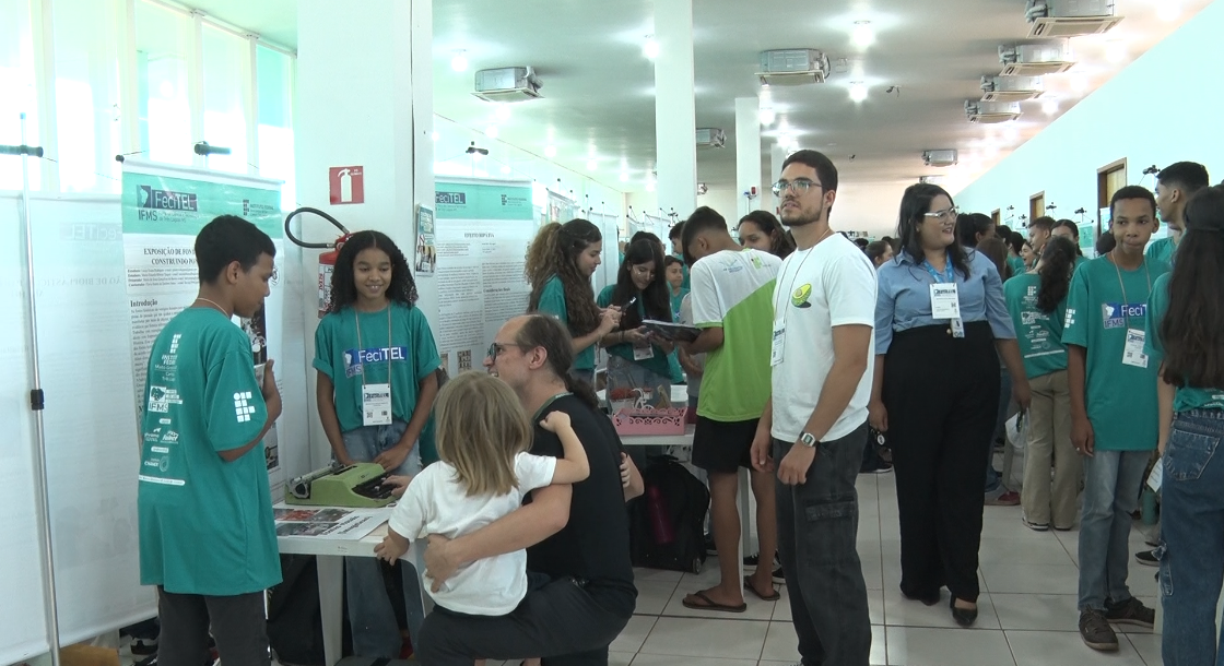 Os melhores projetos do ensino fundamental e médio serão classificados para feiras estaduais e nacionais, como a Fetec (MS), a Febrace (SP) e a Mostratec (RS). Foto: Reprodução/TVC HD.