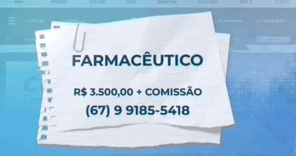 TVC Emprego: confira salários e requisitos para vagas abertas em Três Lagoas