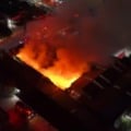 Imagens aéreas do incêndio - Foto: Reprodução/ Redes Sociais