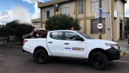 Carro de serviço do Fumacê - Foto: Reprodução/ Prefeitura de Campo Grande