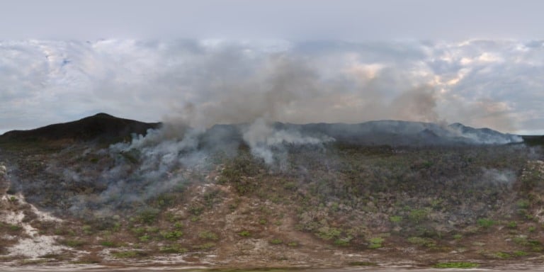Mais de 14 mil hectares foram afetados pelo incêndio - Foto: Reprodução/ IHP 