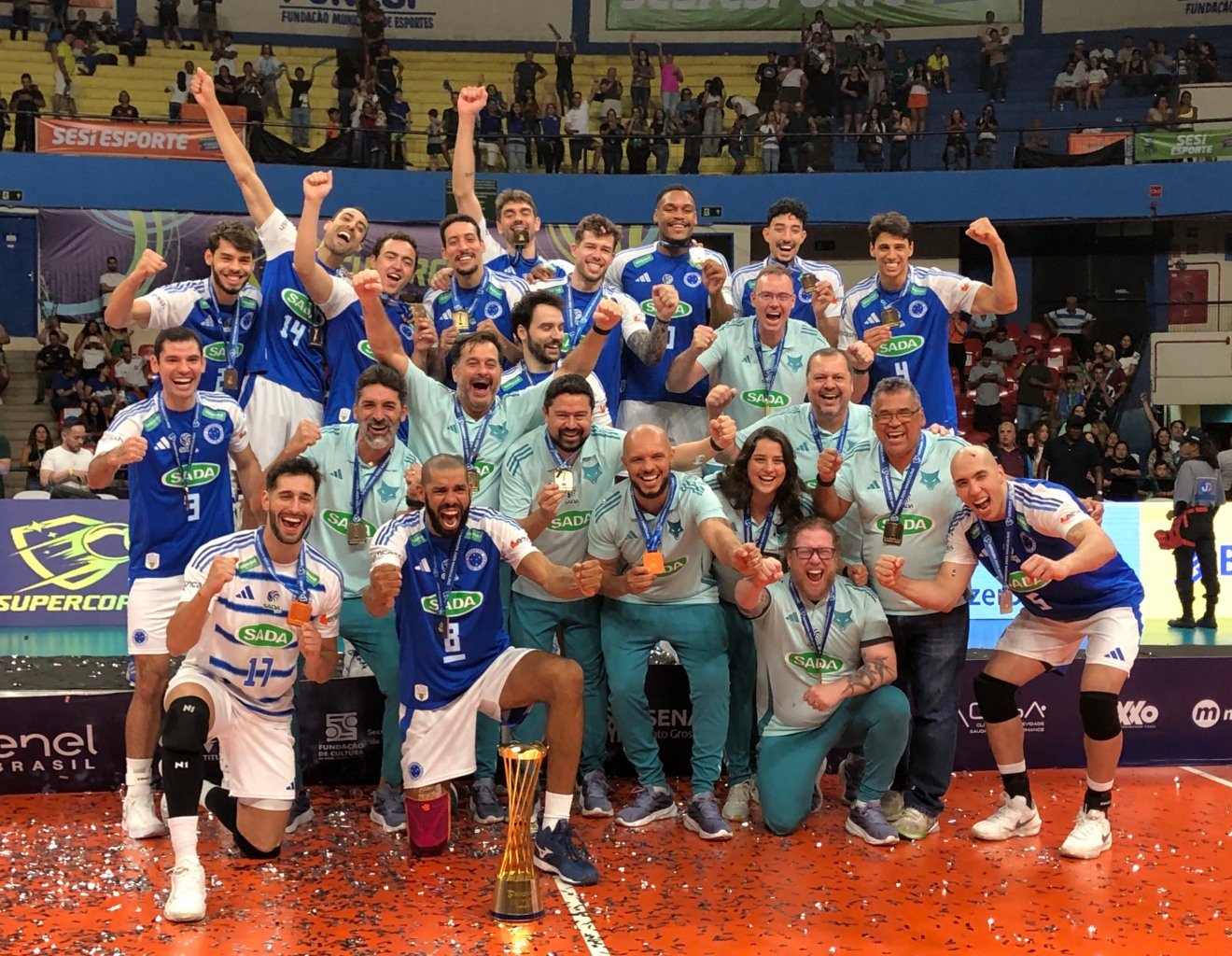 Sada Cruzeiro é o maior vencedor da história da Supercopa - Foto: Ana Lorena Franco