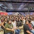 Evento contou com as "palestras silenciosas", em que o público acompanha os conteúdos simultâneos - Foto: Karina Anunciato/ RCN 67