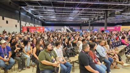 Evento contou com as "palestras silenciosas", em que o público acompanha os conteúdos simultâneos - Foto: Karina Anunciato/ RCN 67
