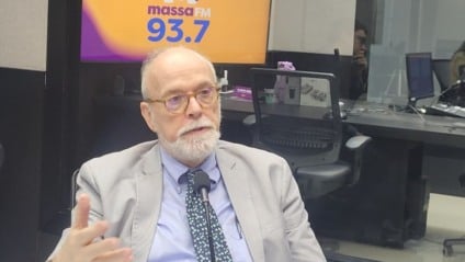 Carlos Primo Braga nos estúdios da Massa FM Campo Grande