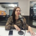 Mariana Marques nos estúdios da Massa FM Campo Grande - Foto: Rodrigo Moreira/Portal RCN67