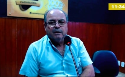 José Antônio Queiroz, nos estúdios da Rádio Cultura FM Paranaíba - Foto/Cultura FM
