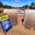 Obras de canalização do córrego Fazendinha, prolongamento da Avenida Durval Rodrigues Lopes, em Paranaíba - Foto/Leonardo Guimarães