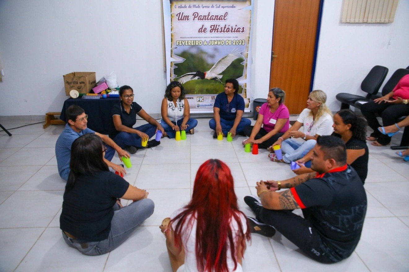 Atividade incentiva a criação de histórias autorais - Foto: Divulgação/Prefeitura de CG