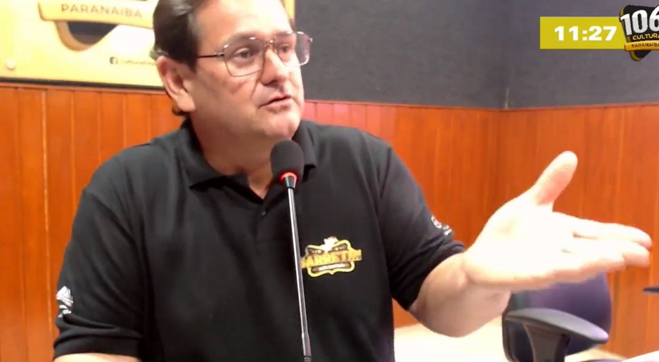 Vereador Lúcio Antônio de Freitas nos estúdios da Rádio Cultura FM - Foto/Rádio Cultura FM