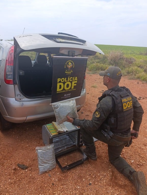 Entorpecentes estavam escondidos dentro de um forno elétrico transportado - Foto: Divulgação/DOF