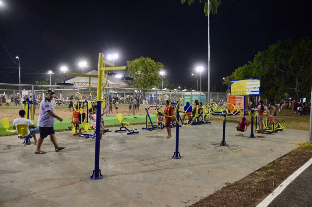 Espaço reúne quadras de areia, academia ao ar livre e pista de caminhada - Foto: Divulgação/Prefeitura de CG
