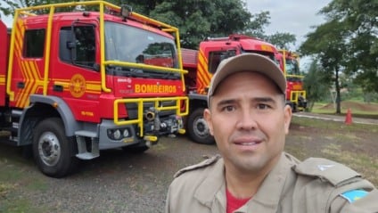 Subtenente Bronze, do Corpo de Bombeiros Militar de Aparecida do Taboado (Foto: Divulgação)