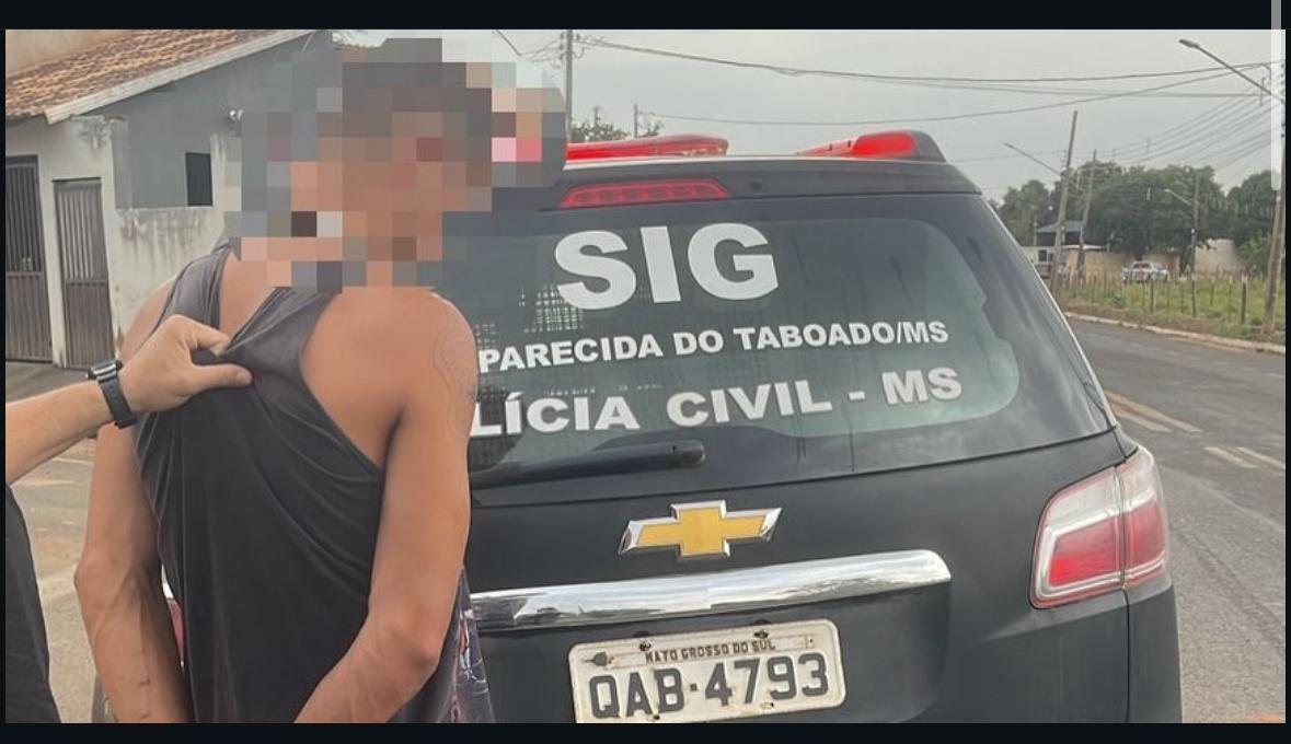 Autor foi conduzido à Delegacia (Foto: SIG/Polícia Civil)