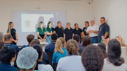 Delegacia da Mulher de Três Lagoas realiza palestra sobre violência doméstica no Hospital Cassems