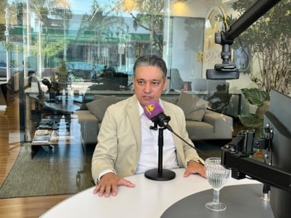 Emerson Melgarejo, diretor executivo da empresa Monteo Investimentos falou sobre investimentos com planejamento, estratégia e rentabilidade. (Foto: Raíssa Vitória)