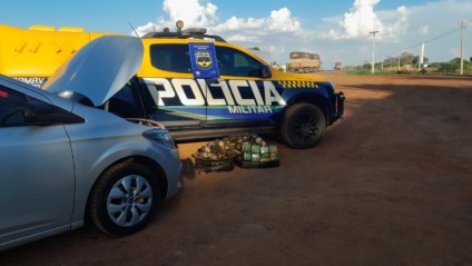 Haxixe e maconha apreendidos após vistoria em pneus na MS-497 (Paranaíba)
