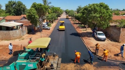 Pavimentação e drenagem no Conjunto das Violetas I e II chega à fase final com mais de 87% concluída