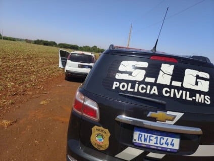 Veículo foi localizado e apreendido na região do Jóquei Clube, em Dourados / Foto: PC/Divulgação