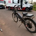 Idosa fica gravemente ferida após colisão entre bicicleta elétrica e carro em Três Lagoas