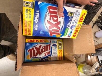 Droga estava escondida em caixas de sabão em pó - Foto: Divulgação/PCMS