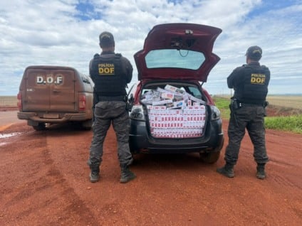 Homem não conseguiu frear o veículo a tampo devido o peso da carga / Foto: DOF/Reprodução