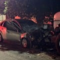 O motorista invadiu a pista contrária e atingiu violentamente a dianteira de um caminhão que estava regularmente estacionado. Com o forte impacto, o condutor morreu no local antes da chegada do socorro.  (Foto: Jornal da Nova)