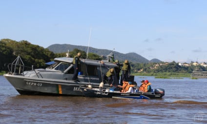 Inspeção Naval no Rio Paraguai realizada pela Marinha - Foto: Reprodução/Marinha