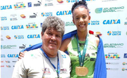 Maria Eduarda voa longe e conquista o ouro no Brasileiro Sub-16