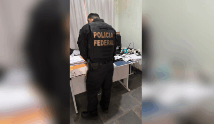 Documentos falsos eram emitidos para dar aparência de legalidade às propriedades (Foto: Reprodução/ PF)