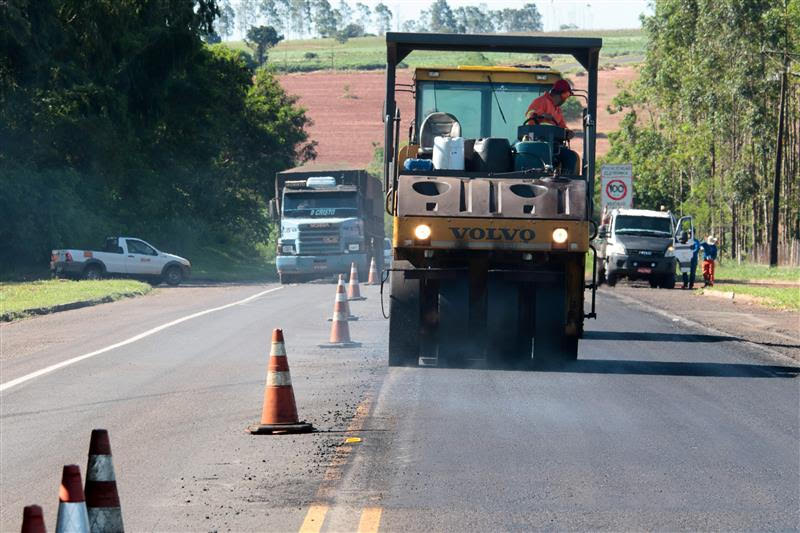 Trecho em obras na BR-163 - Foto: Reprodução/Motiva Pantanal