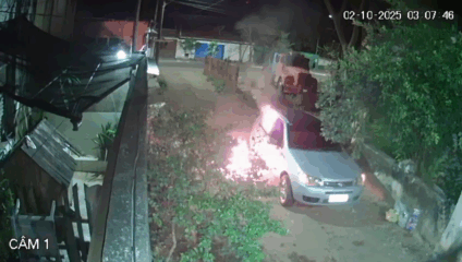 Veículo avaliado em R$ 29 mil foi destruído pelas chamas - Foto: Divulgação/Polícia Civil de MS