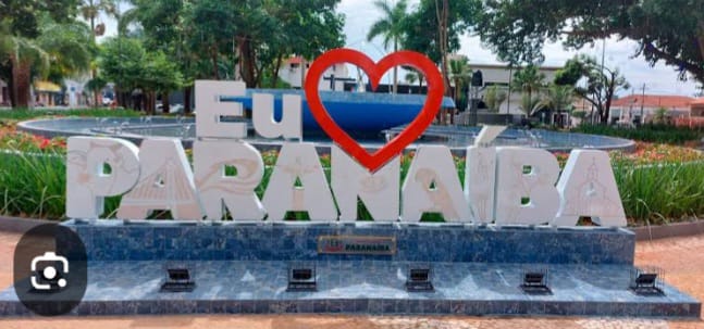 Praça da República, local central de Paranaíba.  