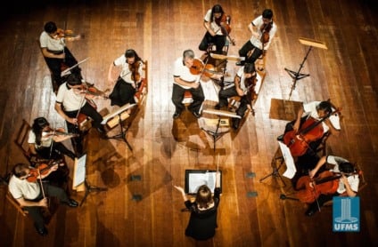 Programa de extensão oferece cerca de 30% de vagas gratuitas para estudantes da rede municipal - Reprodução/Escola de Música da UFMS