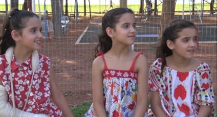 Trigêmeas de Três Lagoas carregam o nome mais popular do Brasil