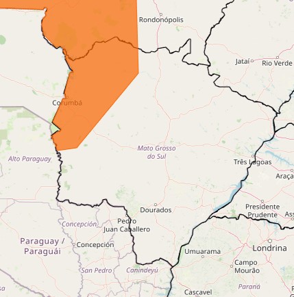 Risco de corte de energia elétrica, queda de galhos de árvores, alagamentos e de descargas elétricas - Foto: Reprodução/INMET