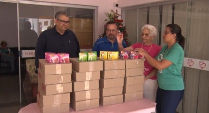 Sindicato doa mil caixas de gelatina para a Rede Feminina de Combate ao Câncer em Três Lagoas