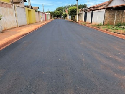 Algumas vias já tiveram a pavimentação concluída (Foto: Daniel Silva/DICOM)