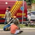Motociclista fica ferido após queda na avenida Custódio Andreis, em Três Lagoas