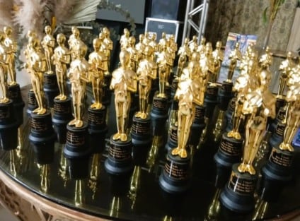 Troféu Elisete Jesus da Silva, entregue aos homenageados da noite - Foto/Matteus Dutra