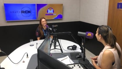 Estúdio rádio Massa Campo Grande (Foto: Karina Anunciato/ Massa CG)