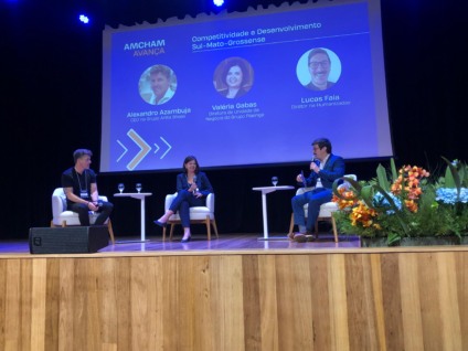 Alexandro Azambuja, Valéria Gabas e Lucas Faia durante o painel - Foto: Fernando de Carvalho/Portal RCN67