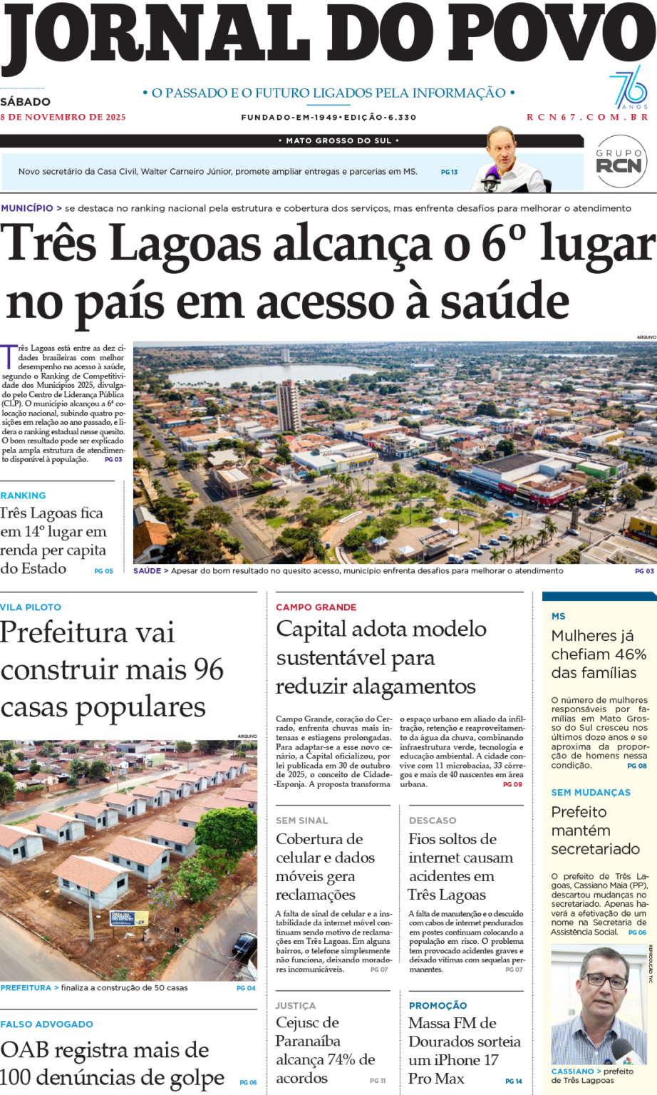 8 de novembro de 2025 – ANO 76 – 6.330