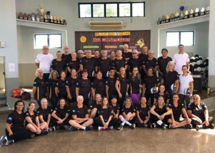 Delegação de Dourados que está em Três Lagoas disputando a etapa dos Jogos Estaduais da Melhor Idade. / Foto: Divulgação/Assecom