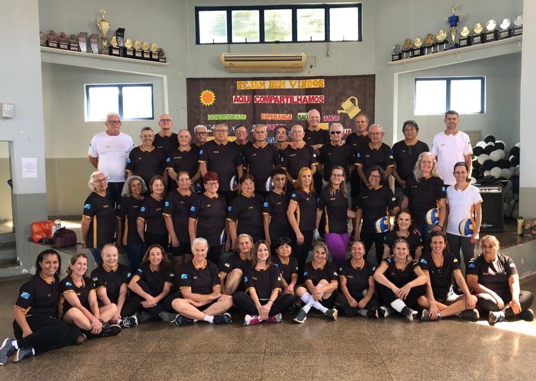 Delegação de Dourados que está em Três Lagoas disputando a etapa dos Jogos Estaduais da Melhor Idade. / Foto: Divulgação/Assecom