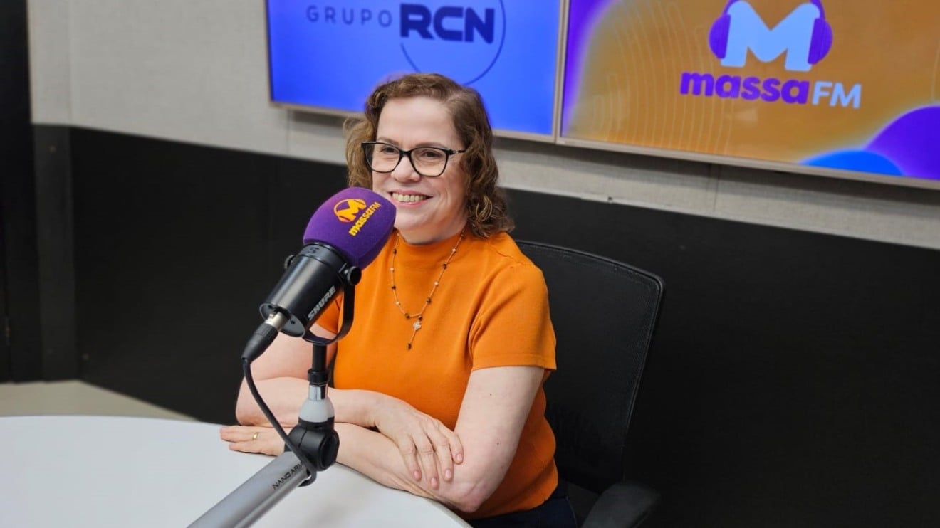 Lígia Moura durante entrevista no Manhã é Massa (Foto: Karina Anunciato/ Massa CG)